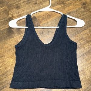 Urban Outfitters Cropped Black Tank Top. Size: XL (fits like a Medium)